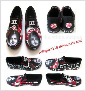 White Stripes Shoes