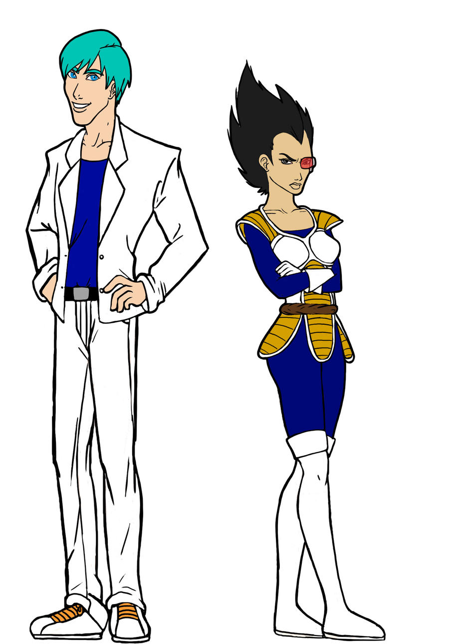 Genderbent Bulma and Vegeta