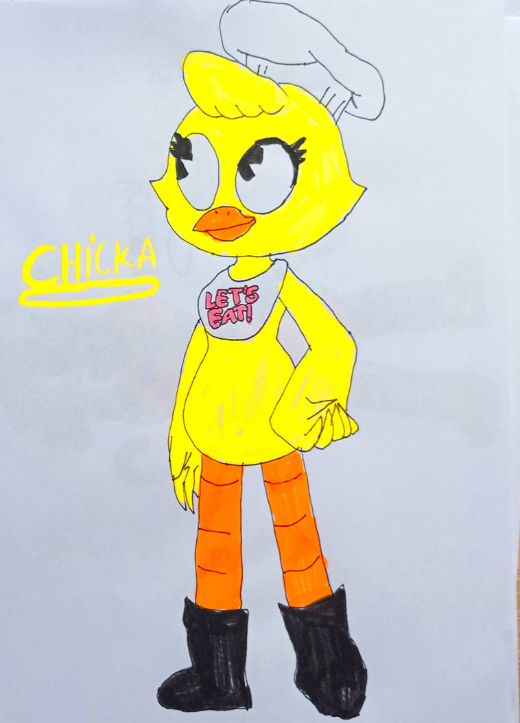 Chicka Sprites fnaf fazbear and friends chicka my design by bludinimax on DeviantArt