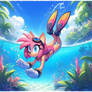 Amy rose swimsuit diving 5