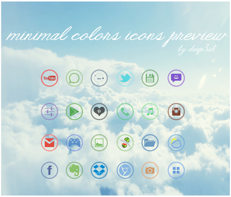 MINIMAL COLORS ICONS