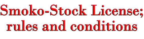 Smoko-Stock License rules and conditions