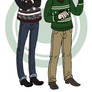 Sherlock and John's Horrible Xmas Sweaters