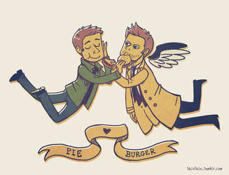 Pie x Burger OTP - Destiel