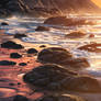 rocky beach sketch