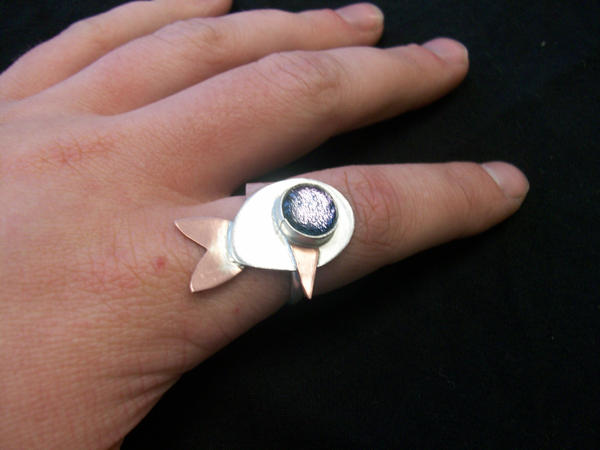 fish ring cabasion set stone