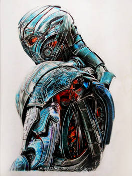 Ultron - Color Pencil Drawing