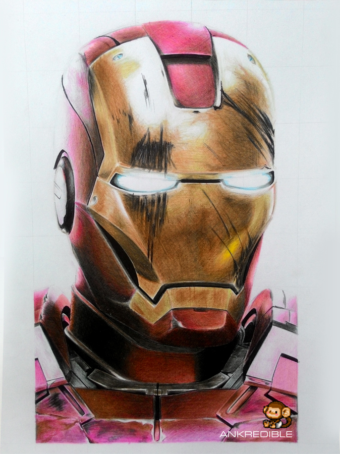 Ironman (Color Pencil Drawing)