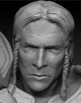 Fanart knight sculpted face