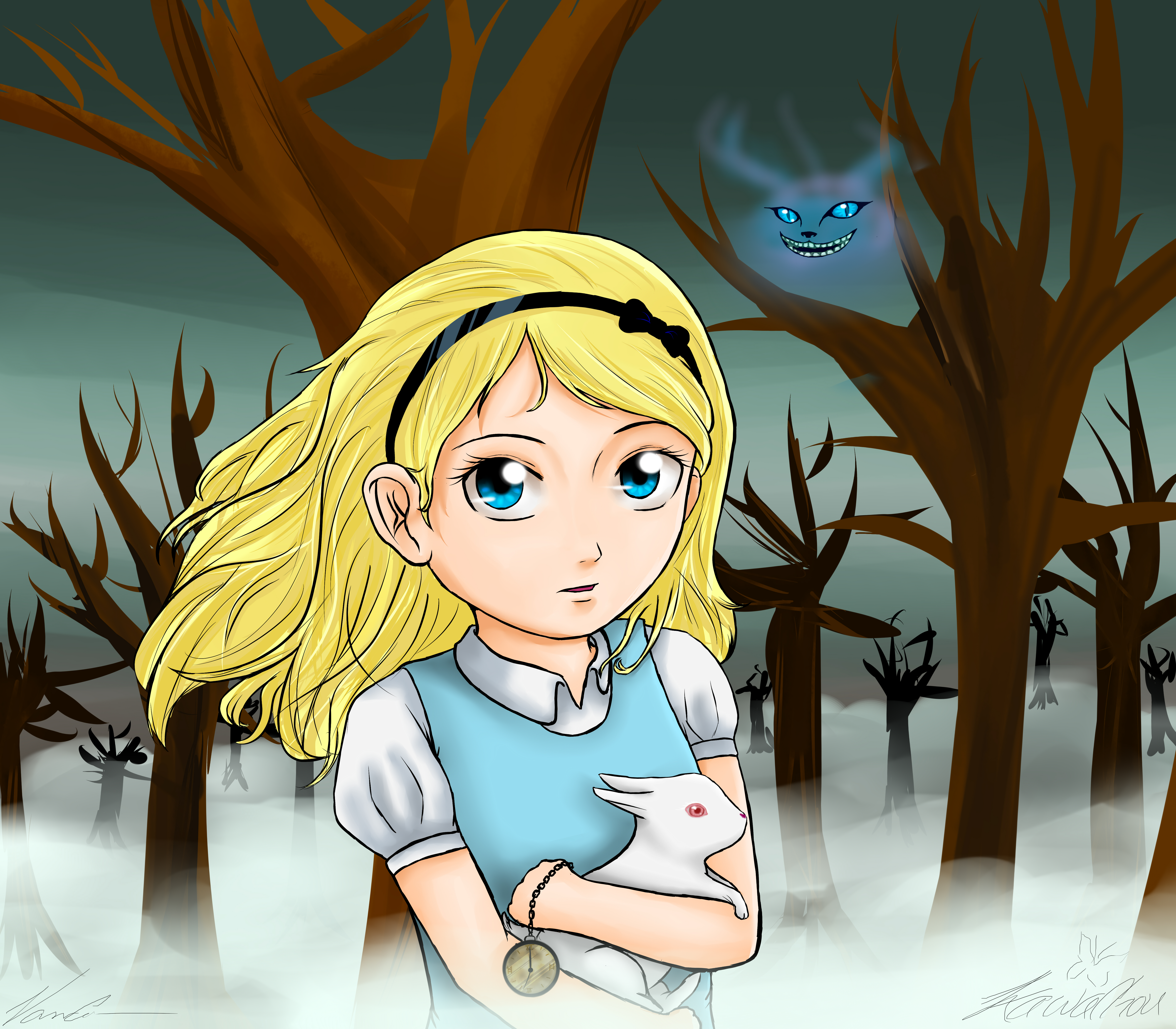 Alice and the White Rabbit