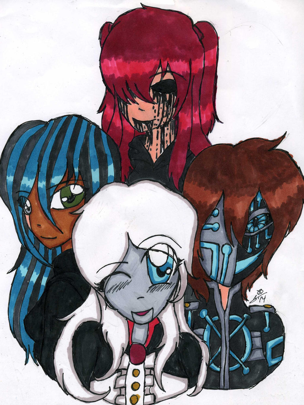 TRADITIONAL: My Main Creepypasta OCs