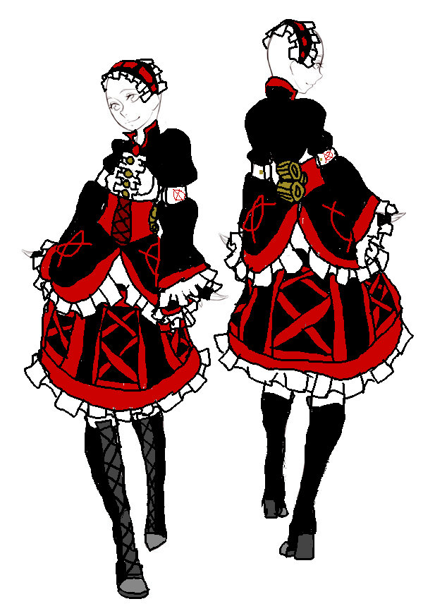 REFERENCE: Ally's Dress Design- Front/Back