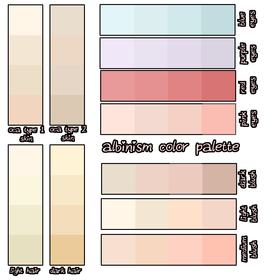 F2U: Albinism | Color Palette