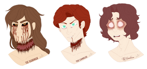 CRP OCs: The Boys | Colored Headshots