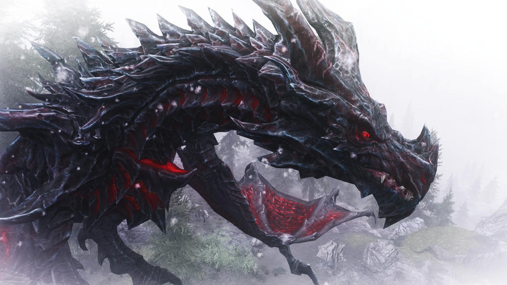 Alduin (up close) by IIAnnaBananaII on DeviantArt