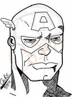 iPad Captain America Head shot