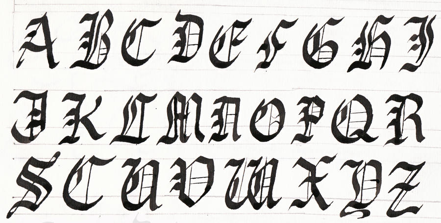 Calligraphy: Gothic Capitals