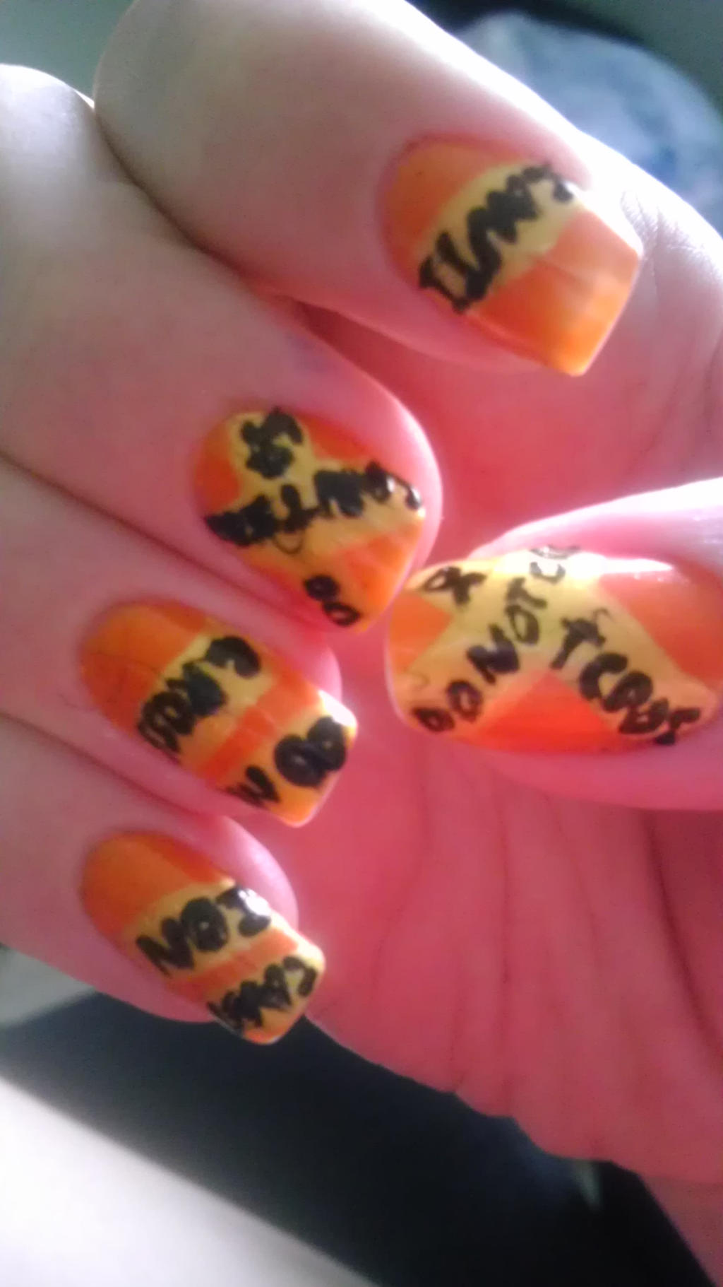 Caution Tape Nails