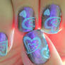 Hearts, hearts and more hearts Nail Art