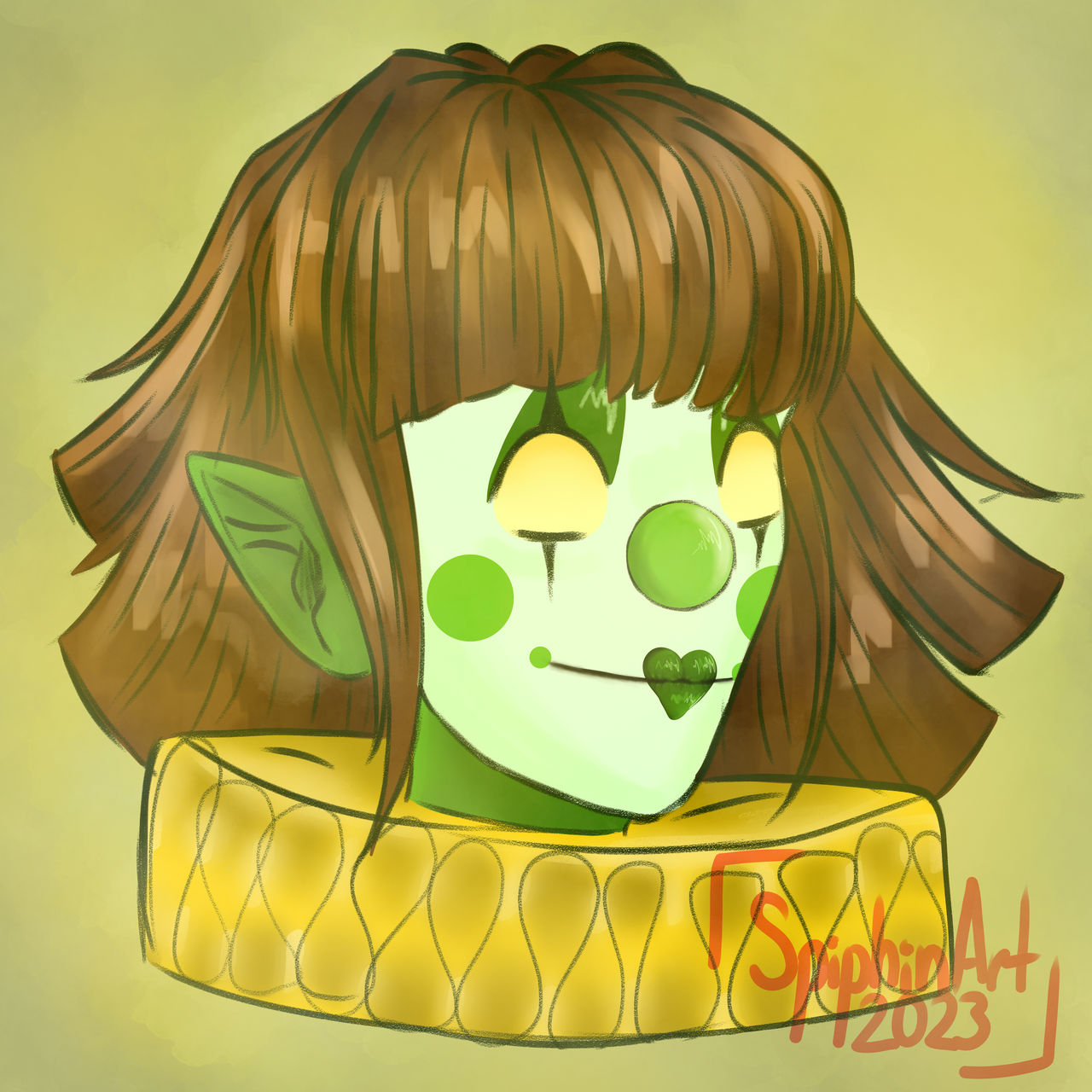Mossup Clown Mossup raffle prize by SpiphinArt on DeviantArt