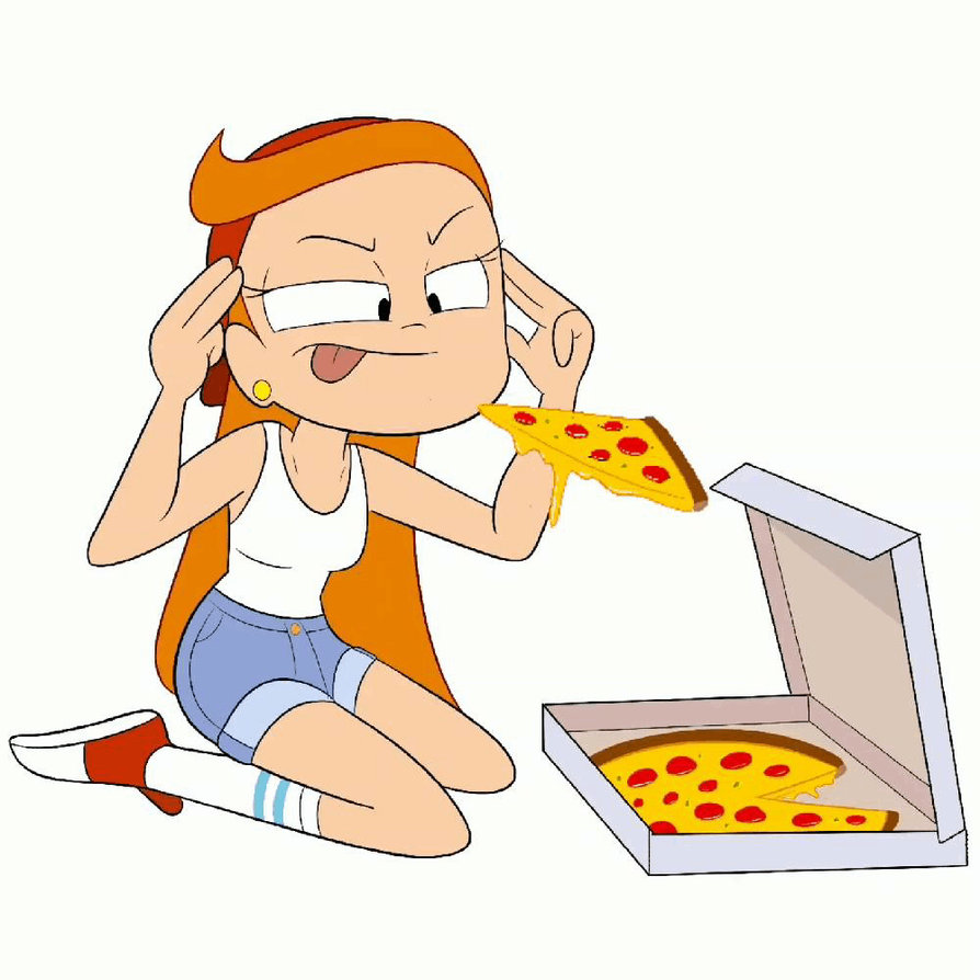 Riley pizza gif by graphic-dann on DeviantArt