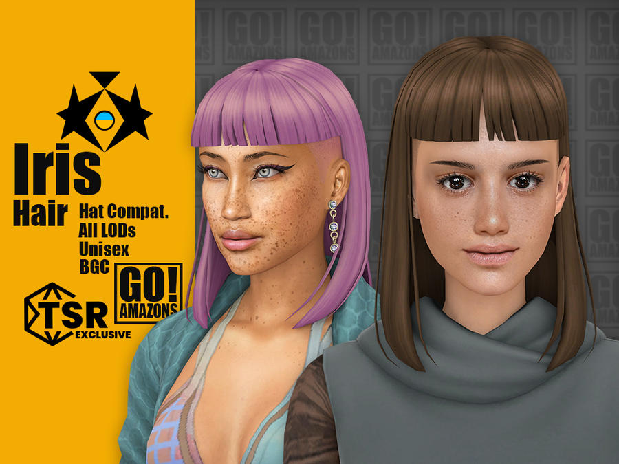 Iris B Riley Iris Hair by Goamazons on DeviantArt