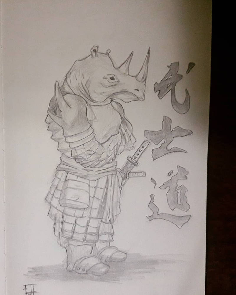 Samurai Rhino by etheodoroart on DeviantArt