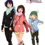 Render: Noragami - Yato, Hiyori and Yukine