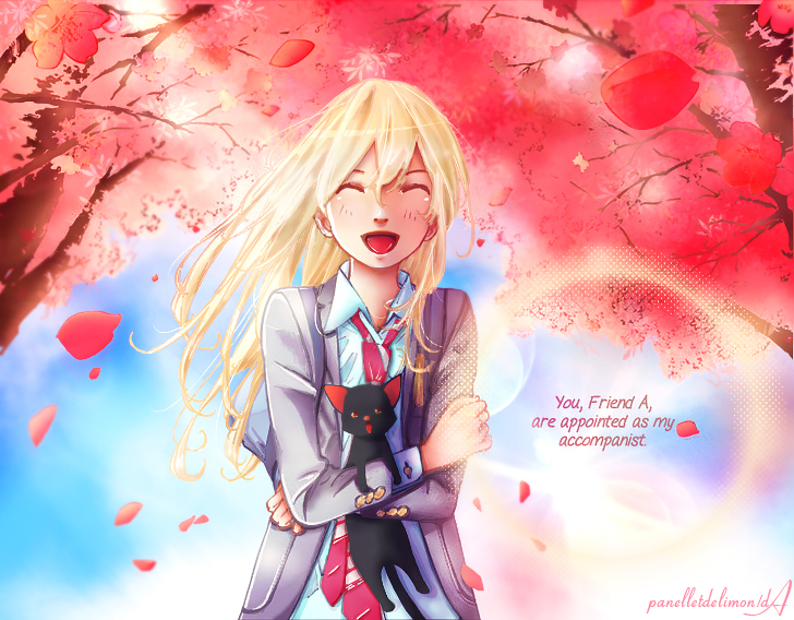 manga, collage, anime girls, Shigatsu wa Kimi no Uso, DinocoZero