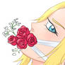 Nina Williams Gagged with a Bouquet of Tea Roses