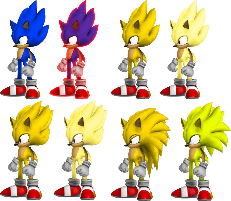 Sonic with DBZ transformations by NeoMetalSonic360 on DeviantArt