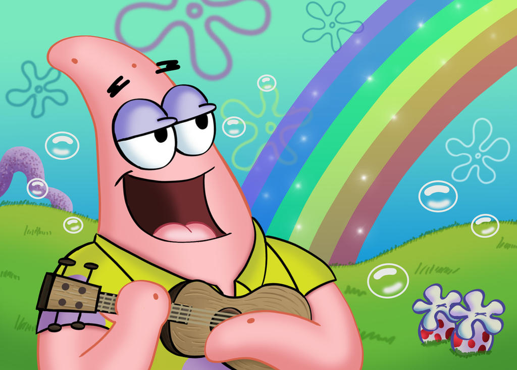 Patrick Over the Rainbow by JJAnimations on DeviantArt