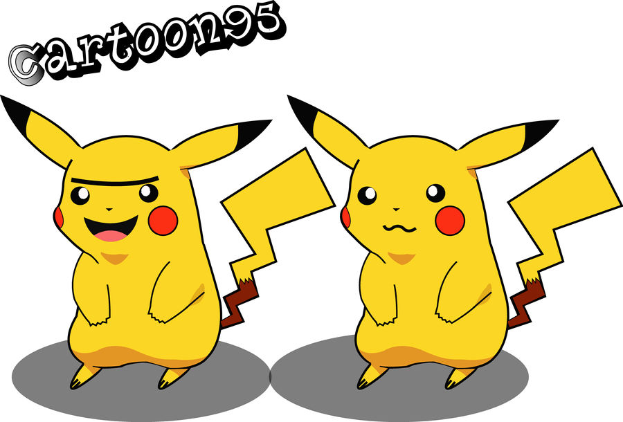 Pikachu 2 Sided By Cartoon95 On DeviantArt