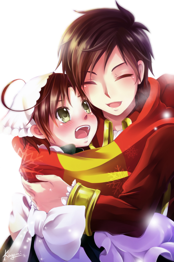 Hetalia - Spain and chibi romano