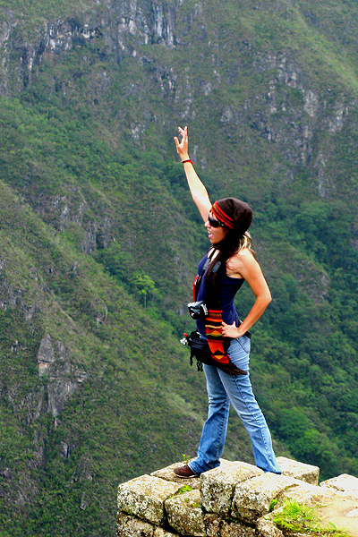 Paty en Mahupichu - Peru