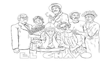 El Chavo - OutLine - Wallpaper