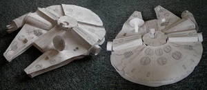 Paper Millenium Falcon