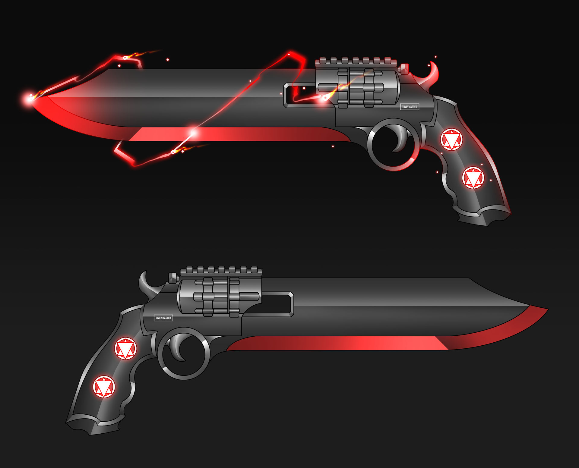 Open Weapon GunBlade 504 by tiwlymaster on DeviantArt