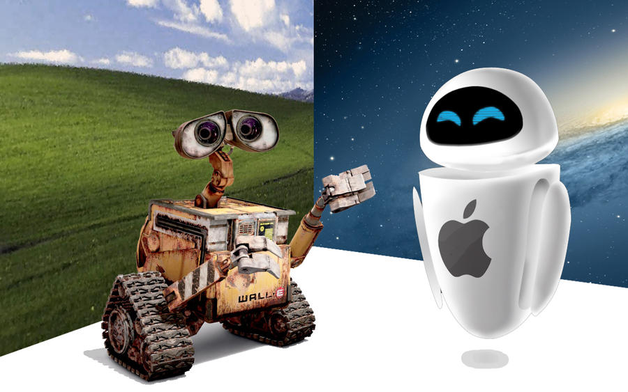 WALL-E windows EVE apple