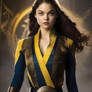 Actress Odeya Rush as Iron Fist BLUE n YELLOW ROBE