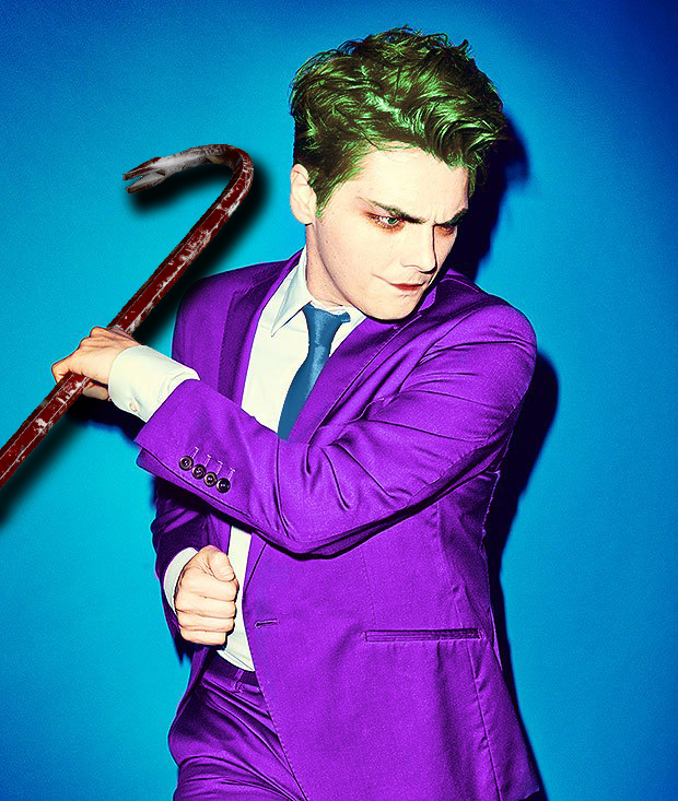 Gerard Way as The Joker(with crowbar!)