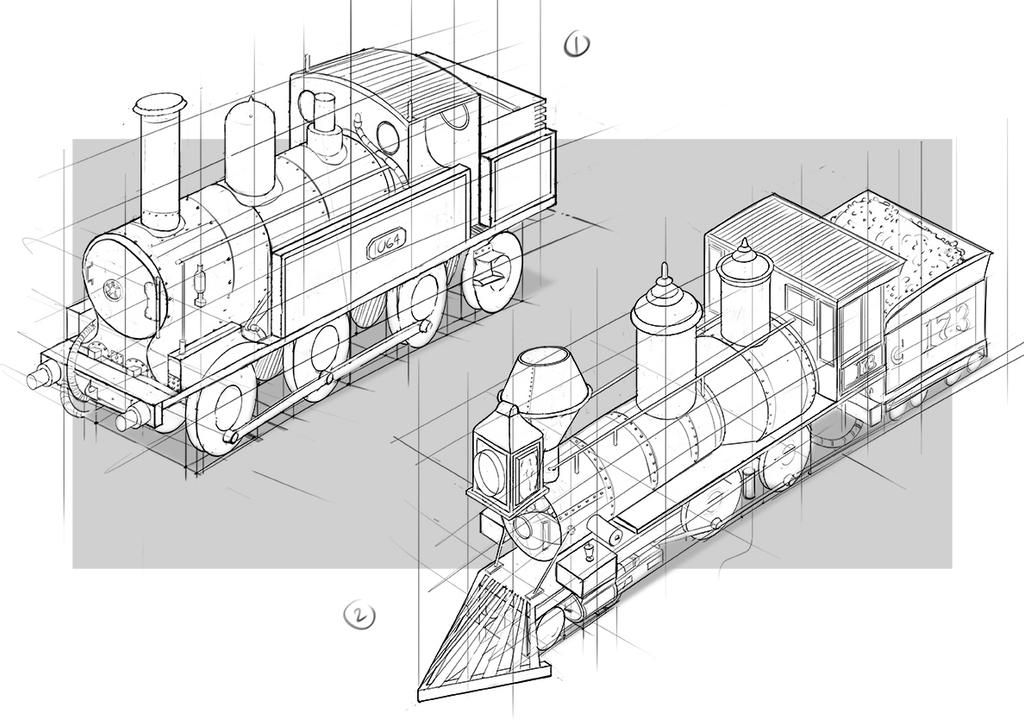 Train Draw Through by John-Jo-Ong on DeviantArt