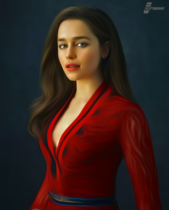 Oil Painting Portrait (Emilia Clarke)