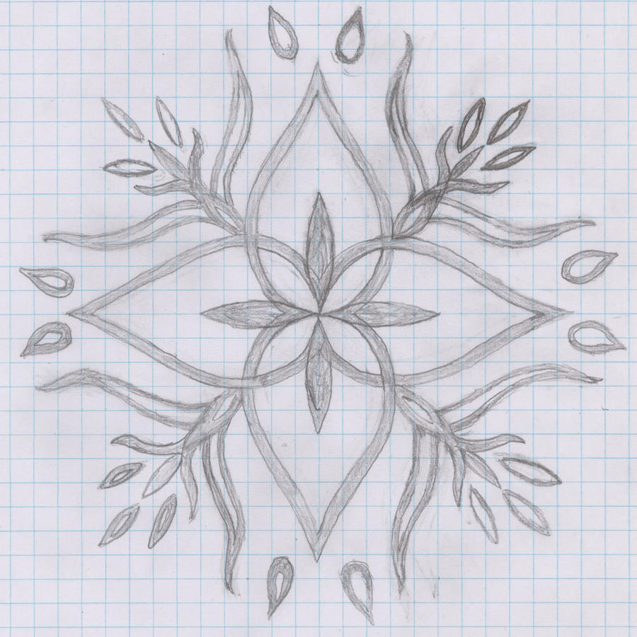 flower design on paper