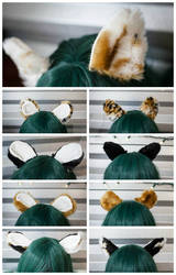 Faux Fur Clip on Ears