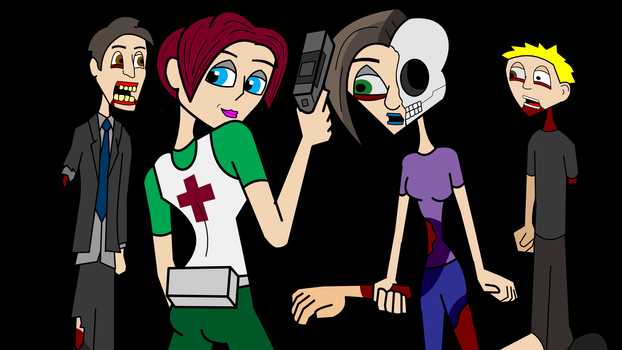 Rebecca Chambers and some zombies