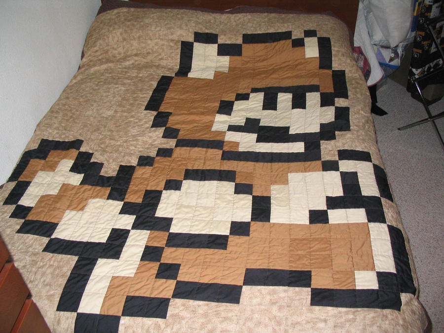 Tanooki Mario Quilt