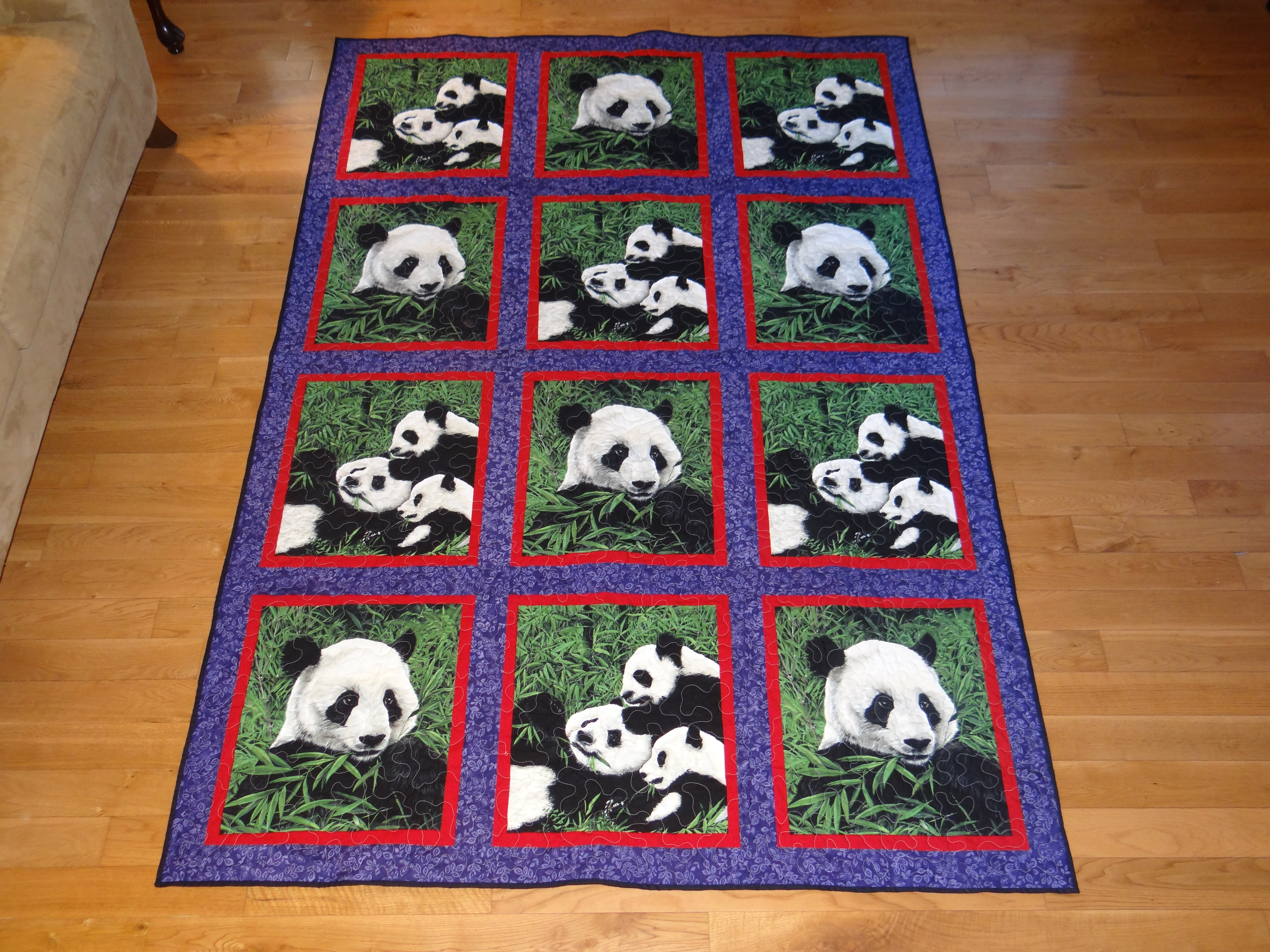 Double Size Panda Quilt