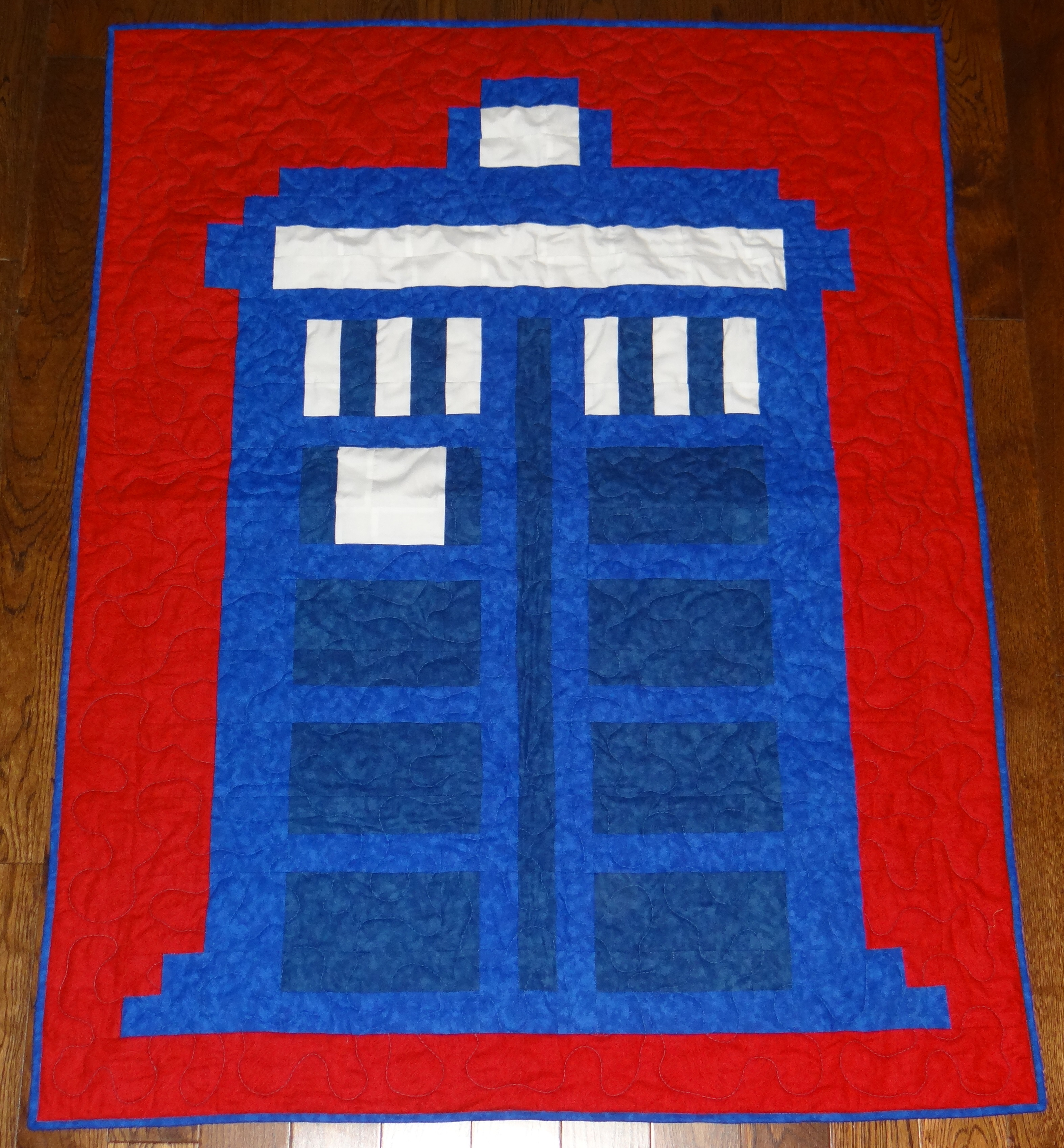 Tardis Lap Quilt