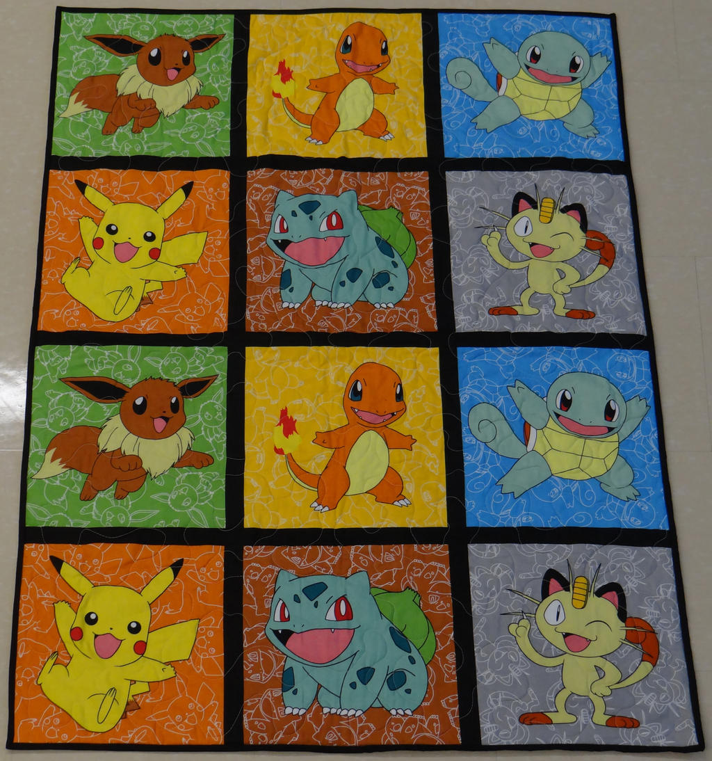 Pokemon Panel Quilt by quiltoni on DeviantArt